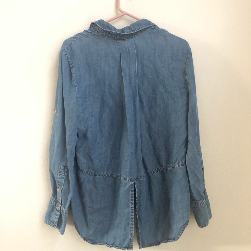Anthropologie Cloth and Stone Chambray Shirt - Picture 3 of 5
